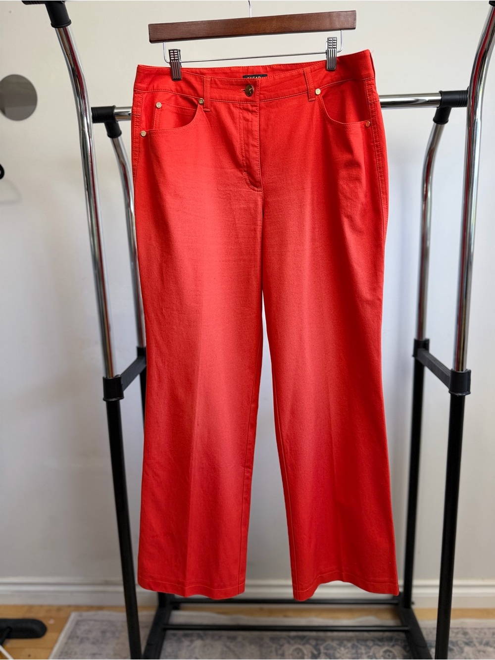 Escada Vibrant Red Tailored Pants